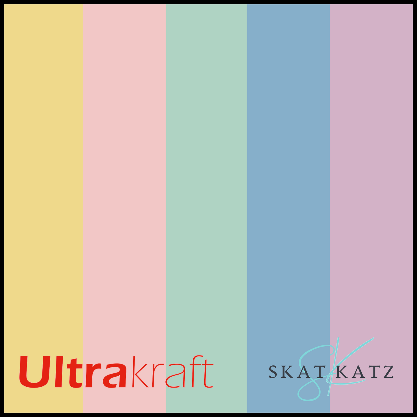 UltraKraft Premium Textured Card 10 Sheet Pack - Pastels