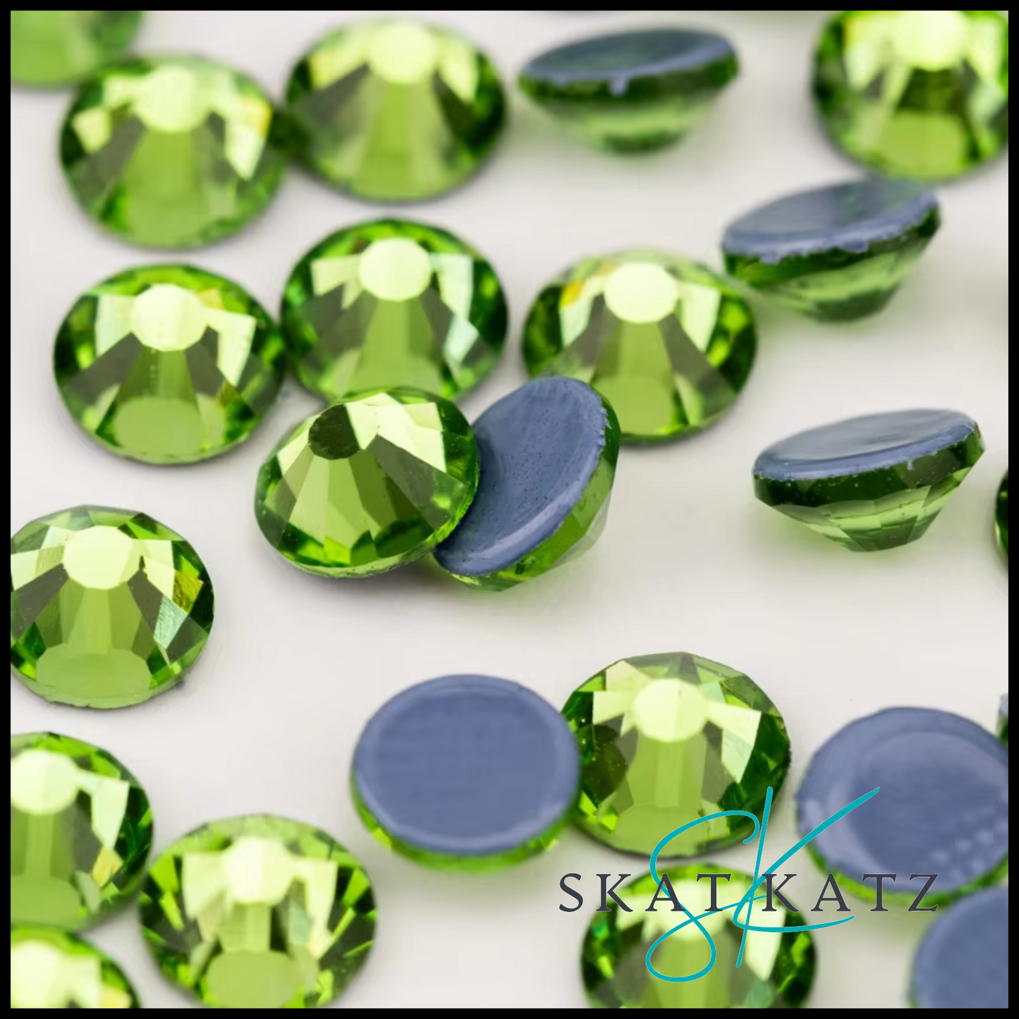 Hot Fix Strass Crystal Rhinestones - Peridot