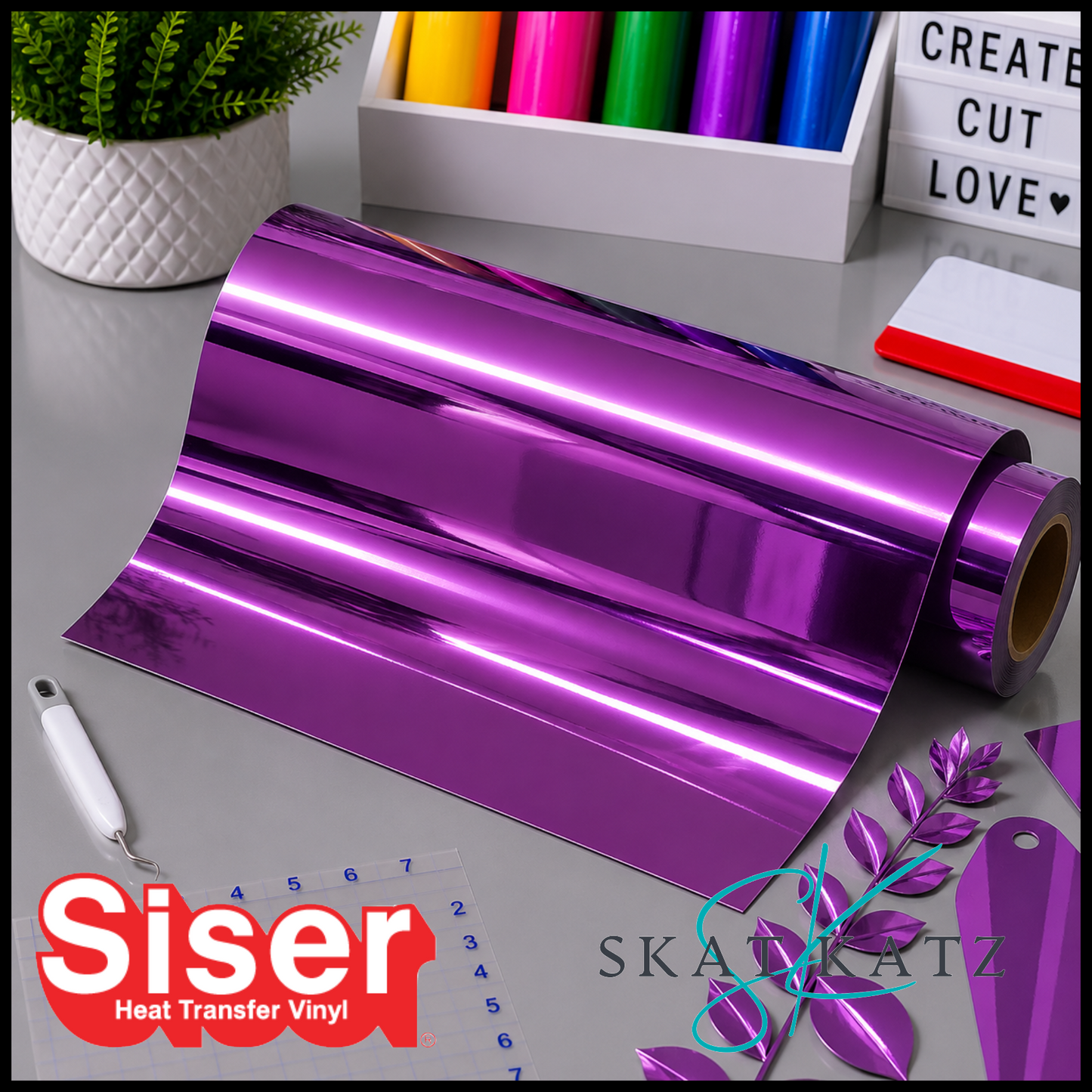 Siser Heat Transfer Vinyl - Metal Purple