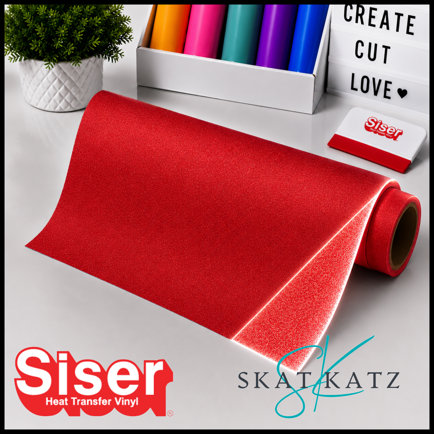 Siser® Heat Transfer Vinyl - REFLEX® Red
