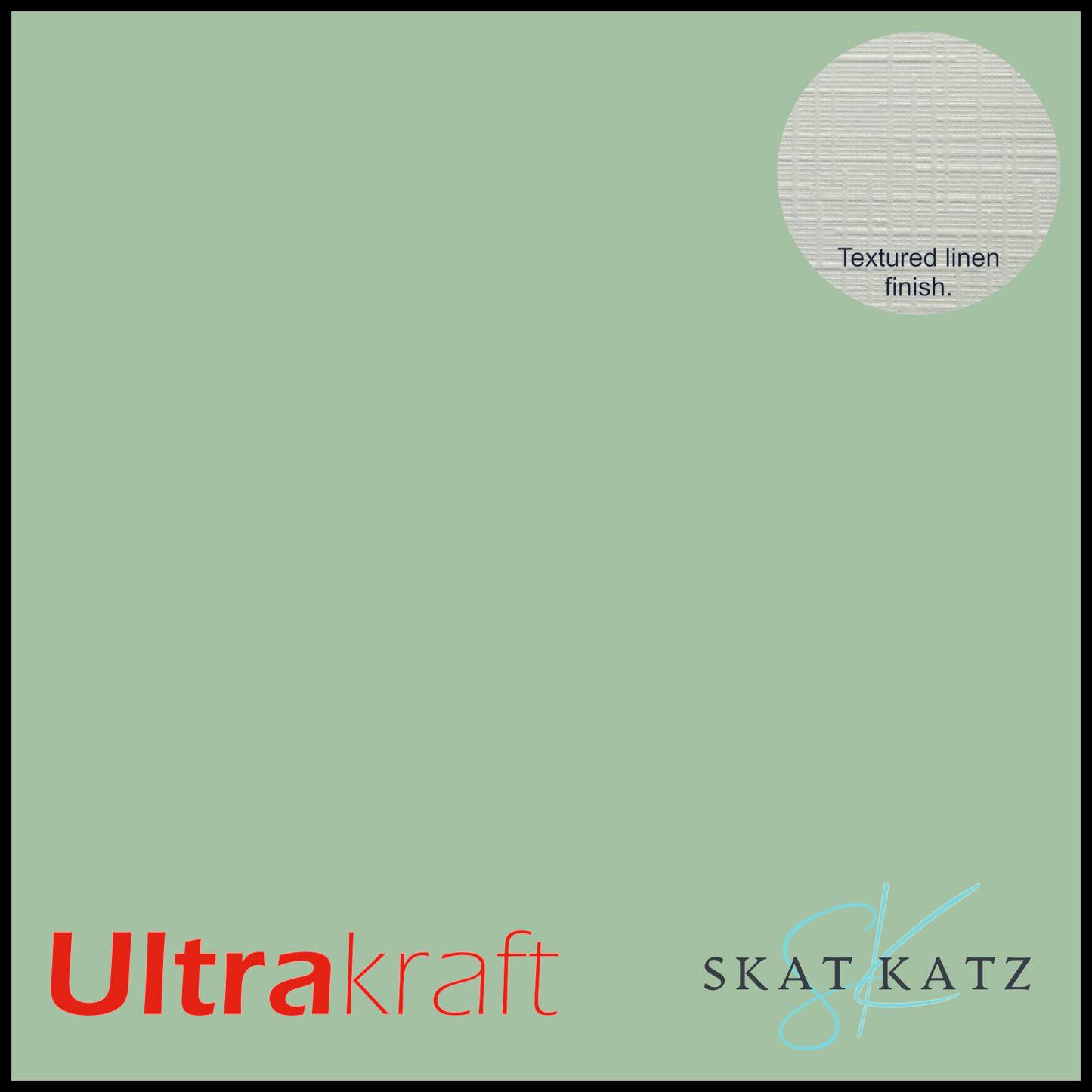 UltraKraft Premium Linen Textured Card Stock - Sage