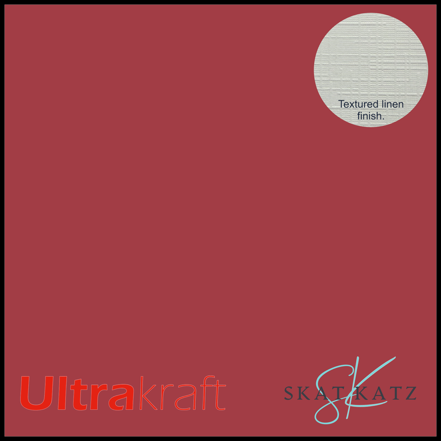 UltraKraft Premium Linen Textured Card Stock - Scarlet