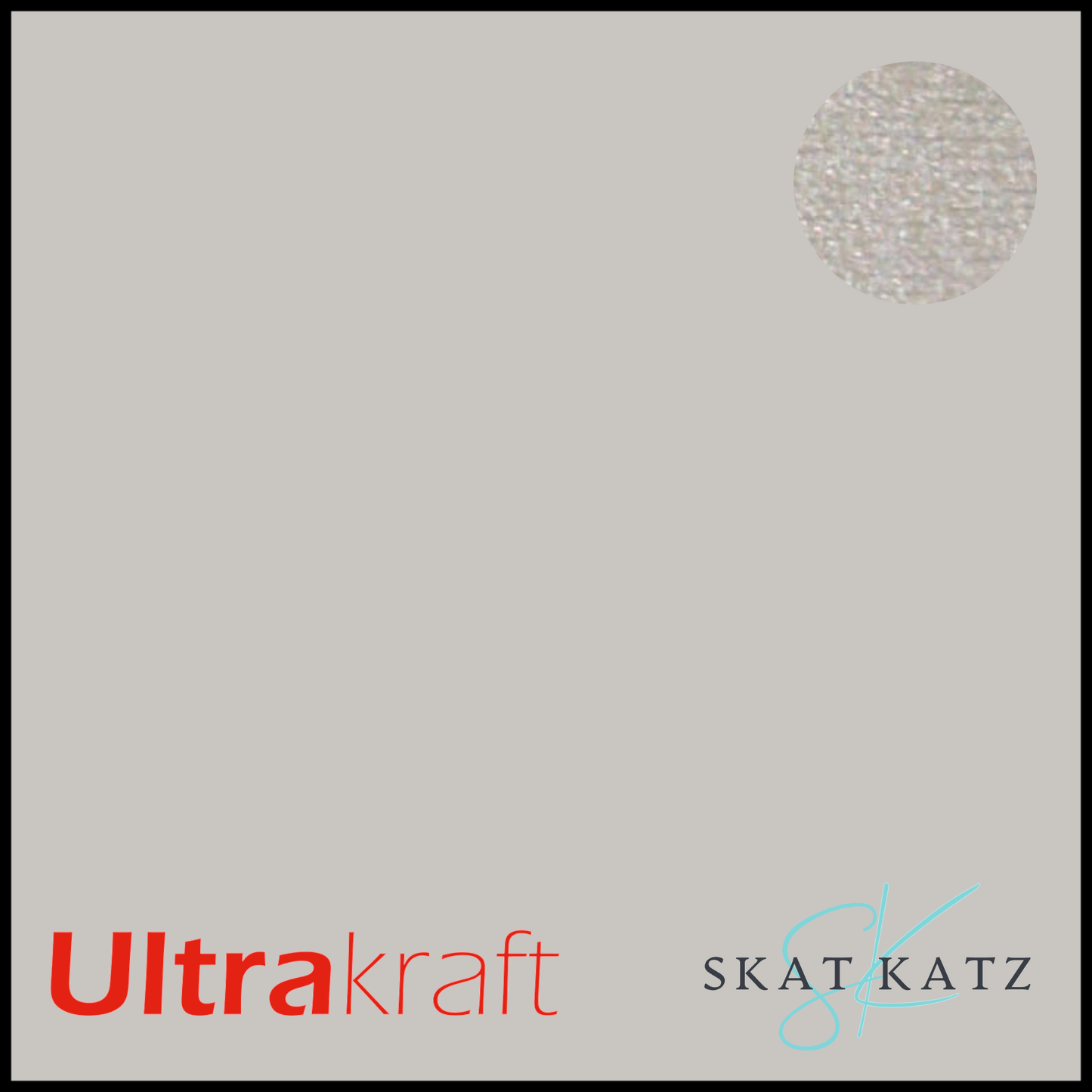 UltraKraft Premium Pearlised Textured Cardstock - Silver Mist