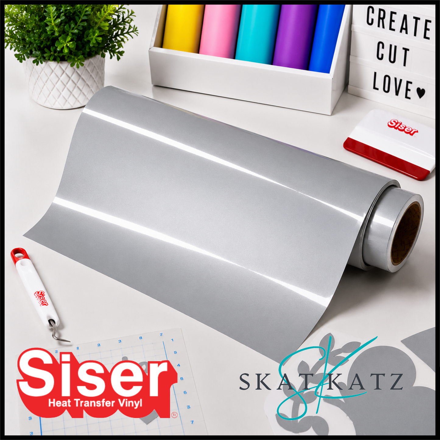 Siser PS (Easy weed) Heat Transfer Foil Silver
