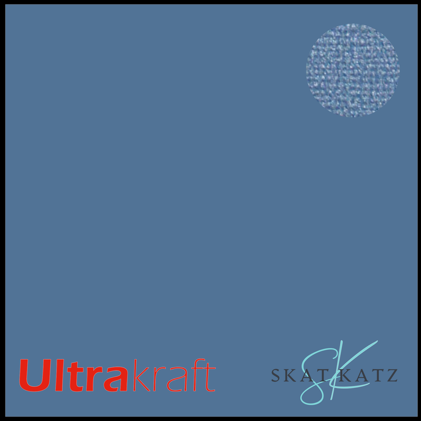 UltraKraft Premium Pearlised Textured Cardstock - Blue Slate