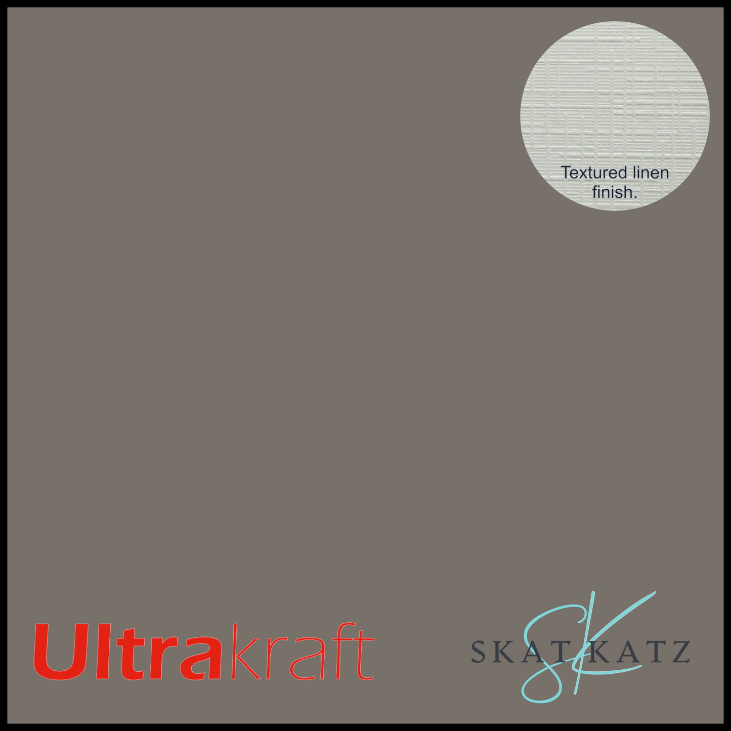 UltraKraft Premium Linen Textured Card Stock - Smoke