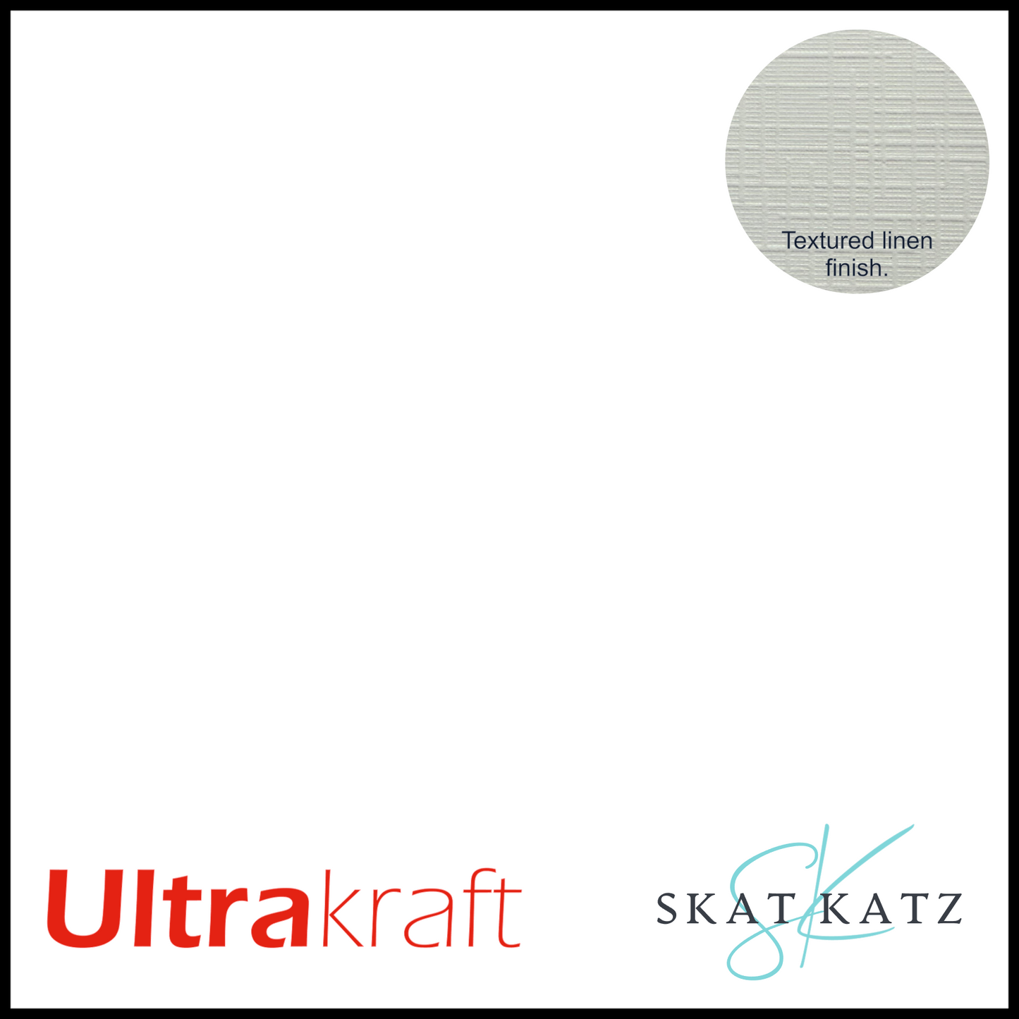 UltraKraft Premium Linen Textured Card Stock - White