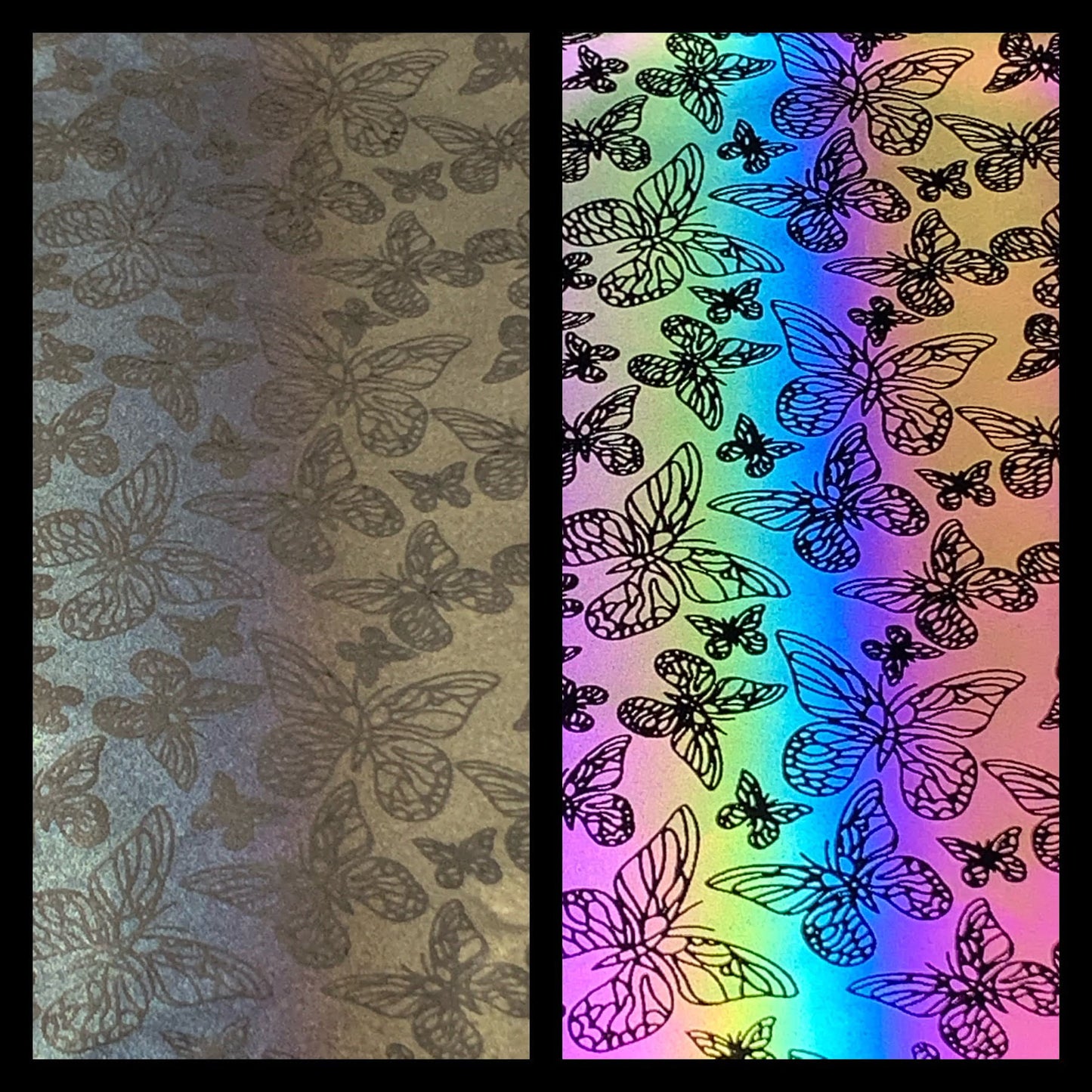 UltraFlex Heat Transfer Vinyl - Holo Reflective - Butterflies