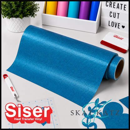 Siser® Heat Transfer Vinyl - Twinkle™ Aqua
