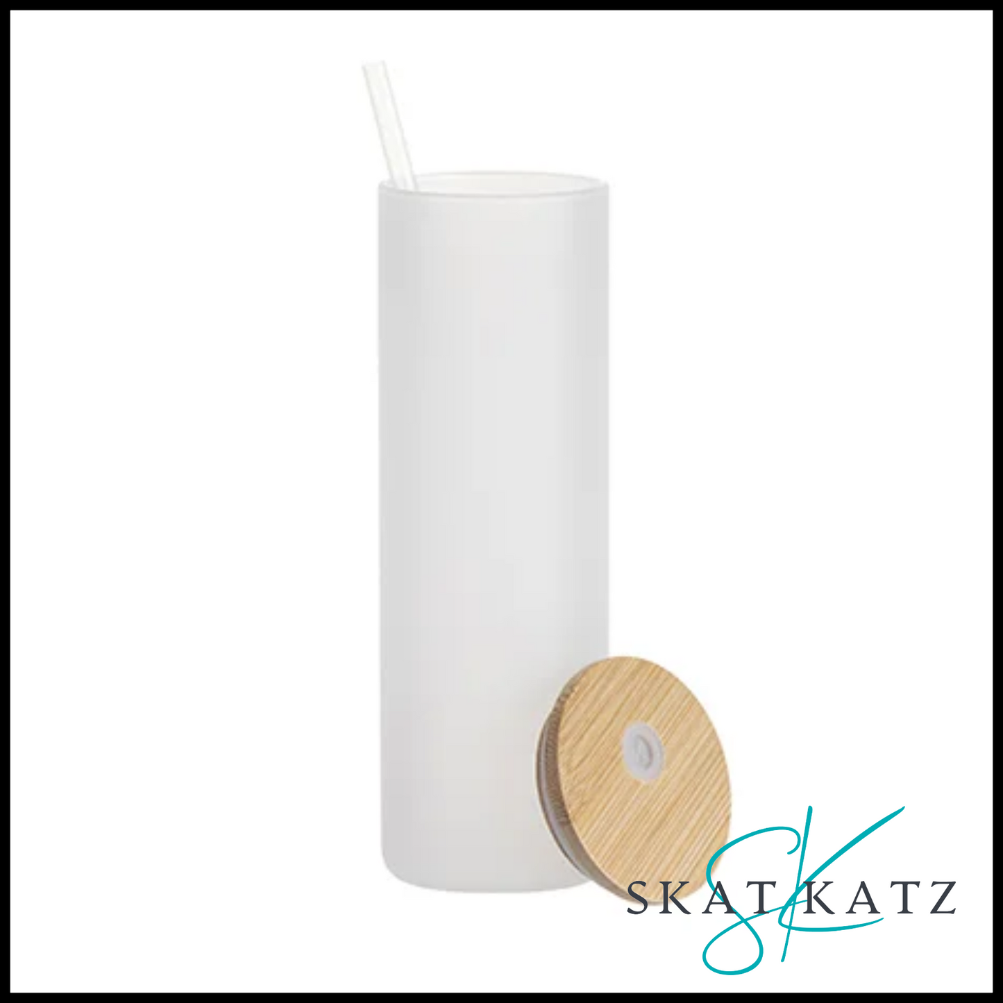 Sublimation Glass Skinny Tumbler 20oz/ 600ml - Frosted
