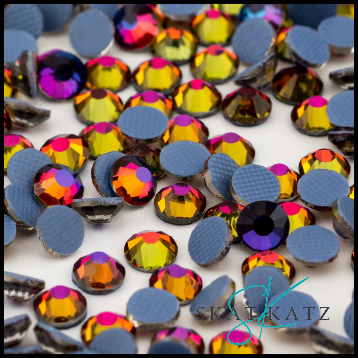 Hot Fix Strass Crystal Rhinestones - Blue Flare