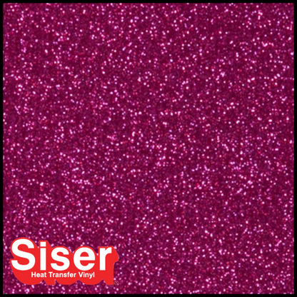 SISER® GLITTER Heat Transfer Vinyl - CHERRY