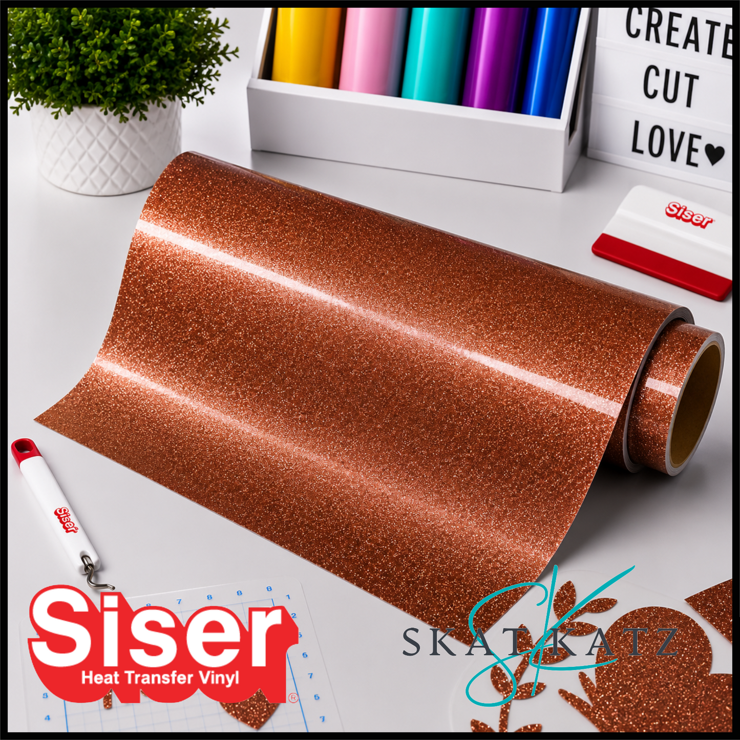 Siser® Heat Transfer Vinyl - Twinkle™ Copper