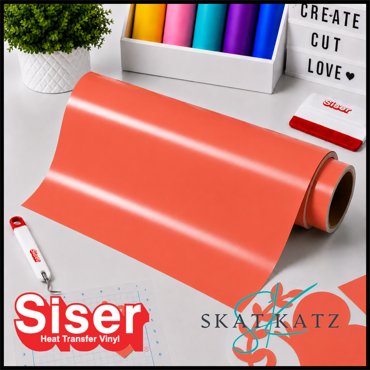 SISER®Heat Transfer Vinyl - Hi-5 CORAL