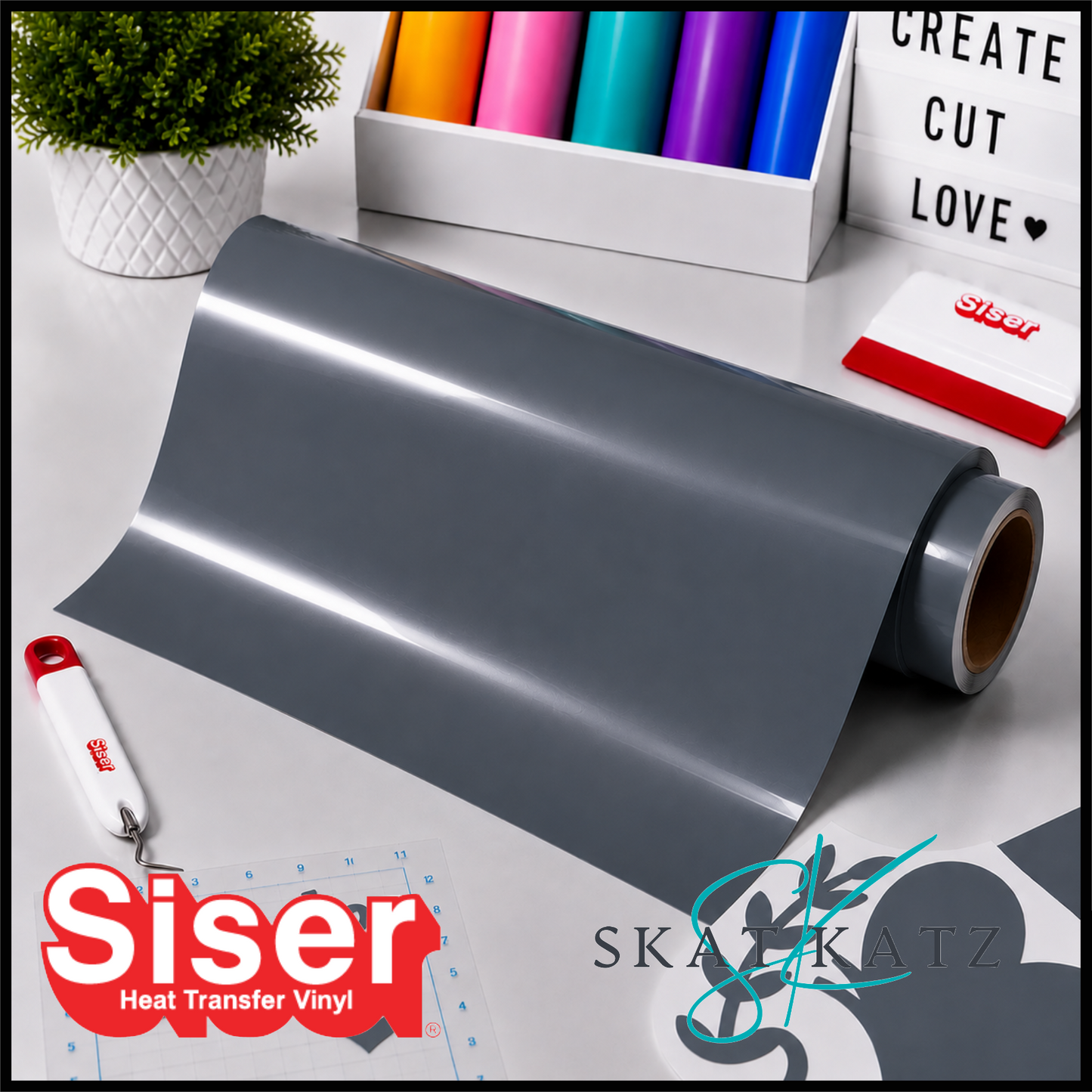 SISER®Heat Transfer Vinyl - Hi-5 DARK GREY
