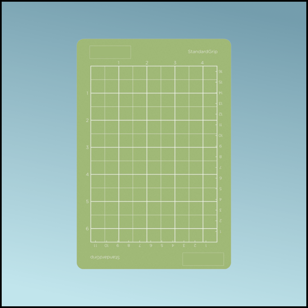 ULTRAKRAFT Cutting mat for Cricut JOY machines - 4.5” x 6.5” - Green Standard Tack