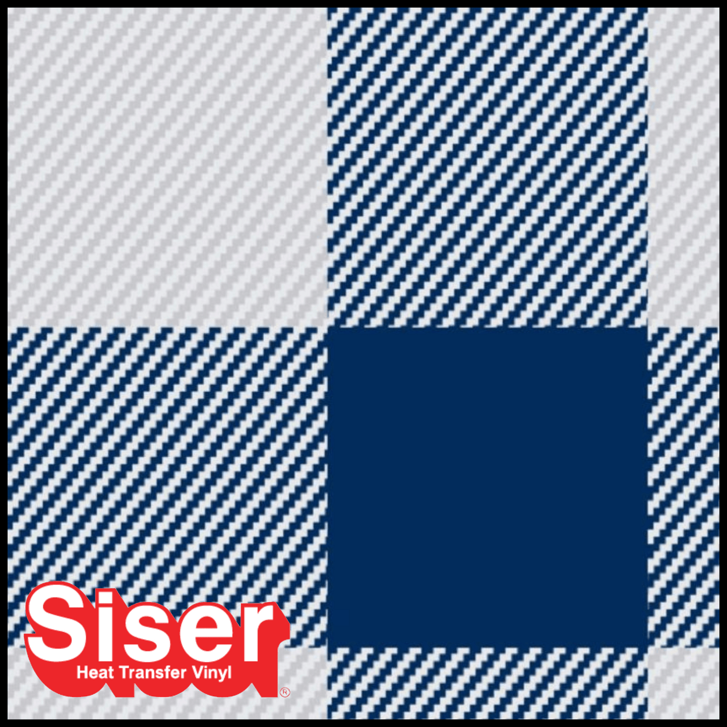 Siser® Heat Transfer Vinyl - EasyPatterns® Buffalo Plaid Blue
