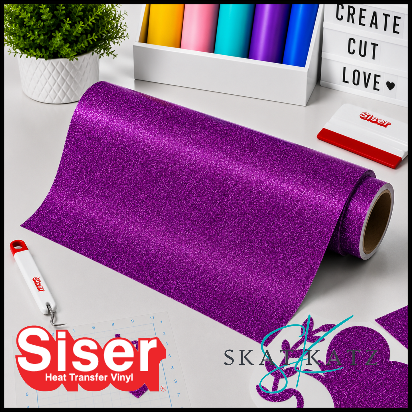 Siser® Heat Transfer Vinyl - Twinkle™ Fuchsia