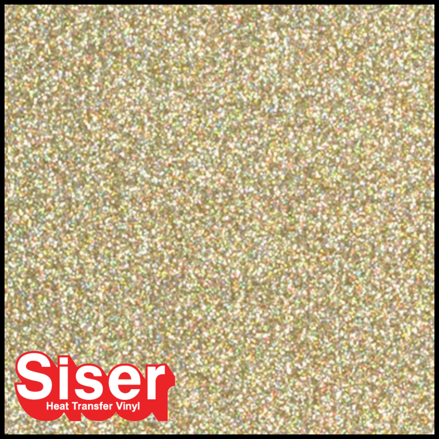 SISER® GLITTER Heat Transfer Vinyl - GOLD CONFETTI