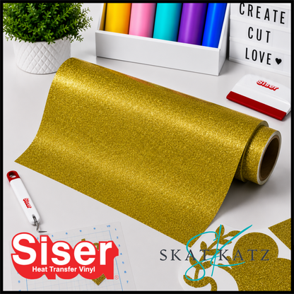 Siser® Heat Transfer Vinyl - Twinkle™ Gold