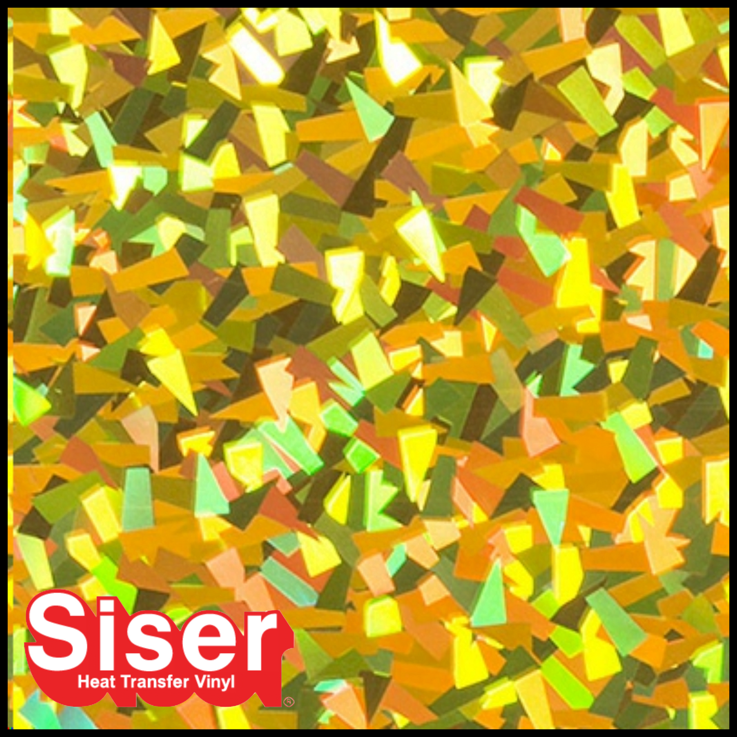 SISER® Heat Transfer Vinyl - Holographic Crystal Gold