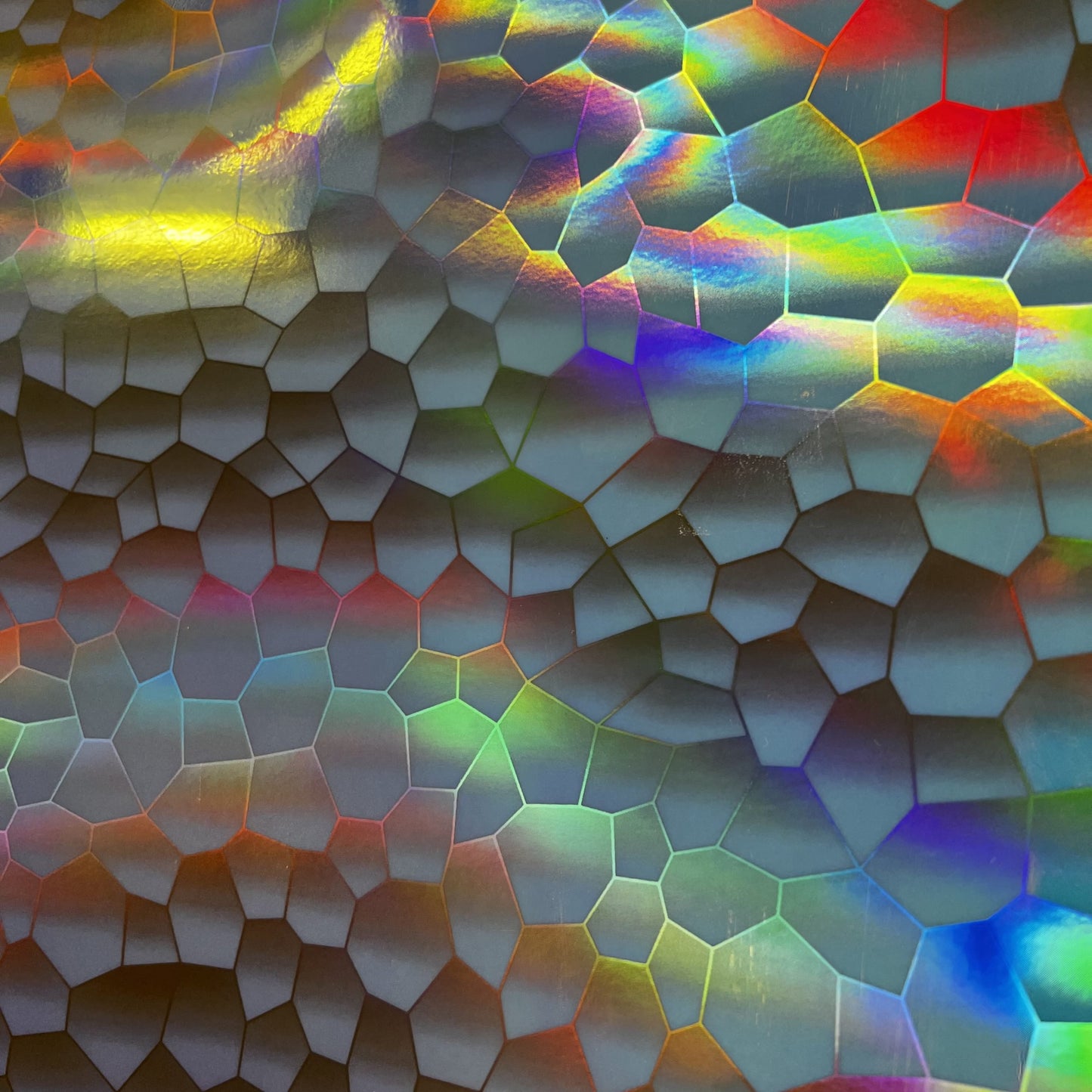 UltraKraft Adhesive Vinyl - Holographic Silver Abstract