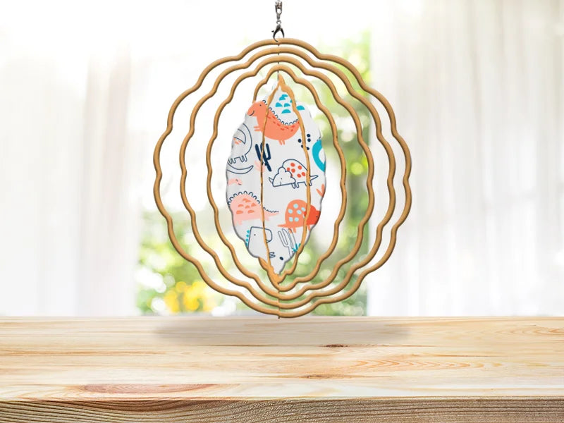 Sublimation Aluminium Wind Spinner - Scalloped Circle