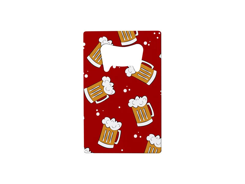 Sublimation Full White Stainless Steel Bottle Opener - Credit Card