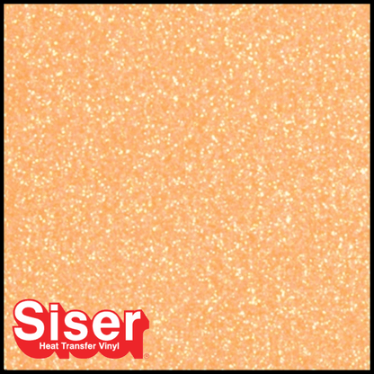 SISER® GLITTER Heat Transfer Vinyl - NEON ORANGE
