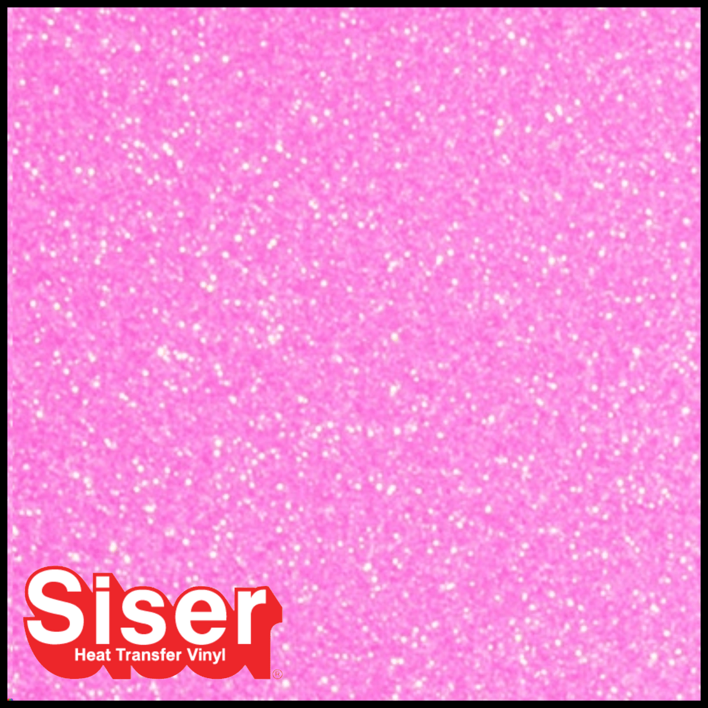 SISER® GLITTER Heat Transfer Vinyl - NEON PINK