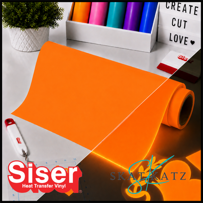 SISER Easy Glow® Heat Transfer Vinyl – Neon Orange