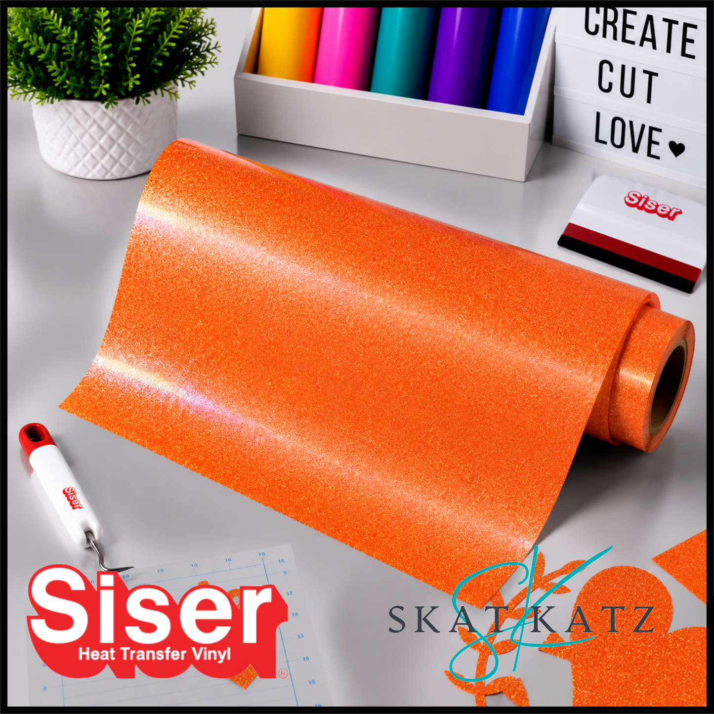 SISER DiamondDust® Heat Transfer Vinyl – Orange Slice