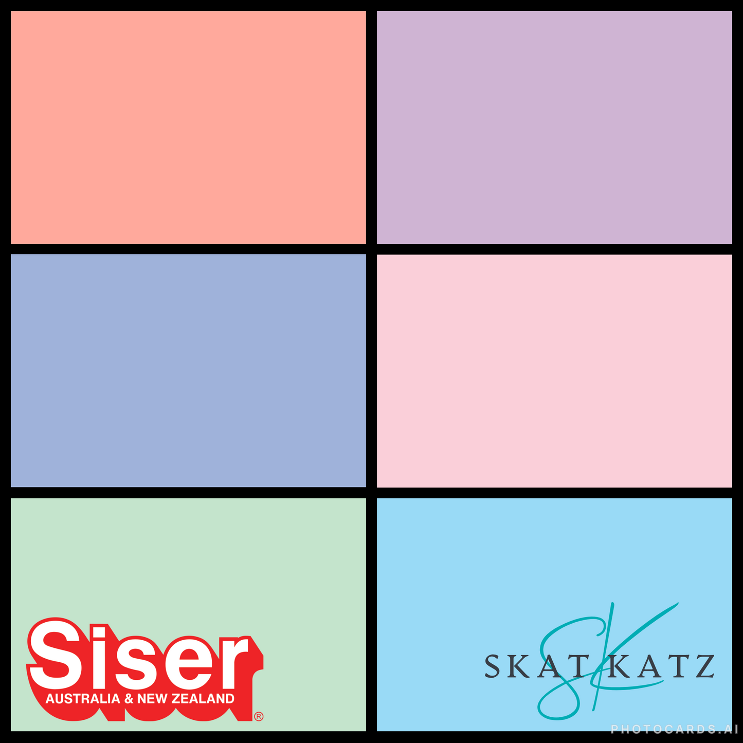 Siser Curated Colour Palette - Pastel Tones