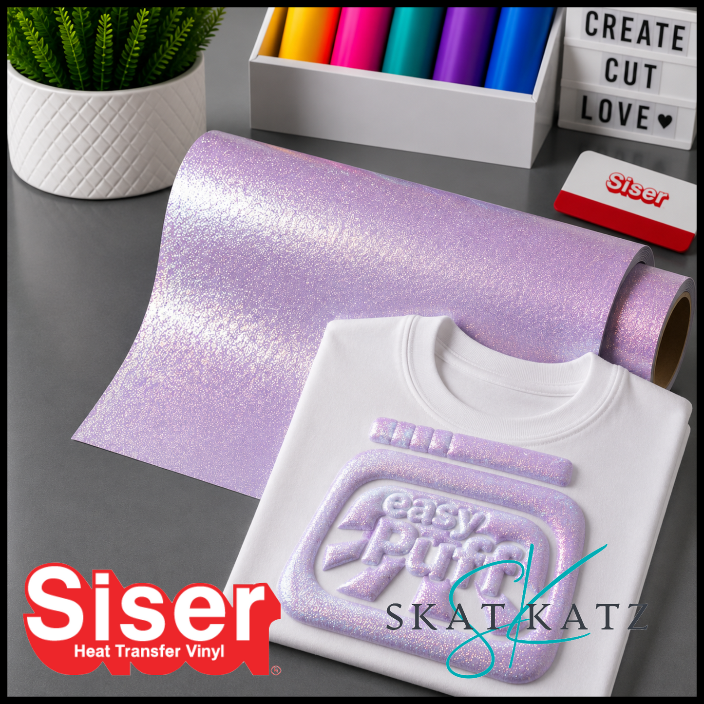 Siser® Easy Puff Glitter - Pastel Lilac