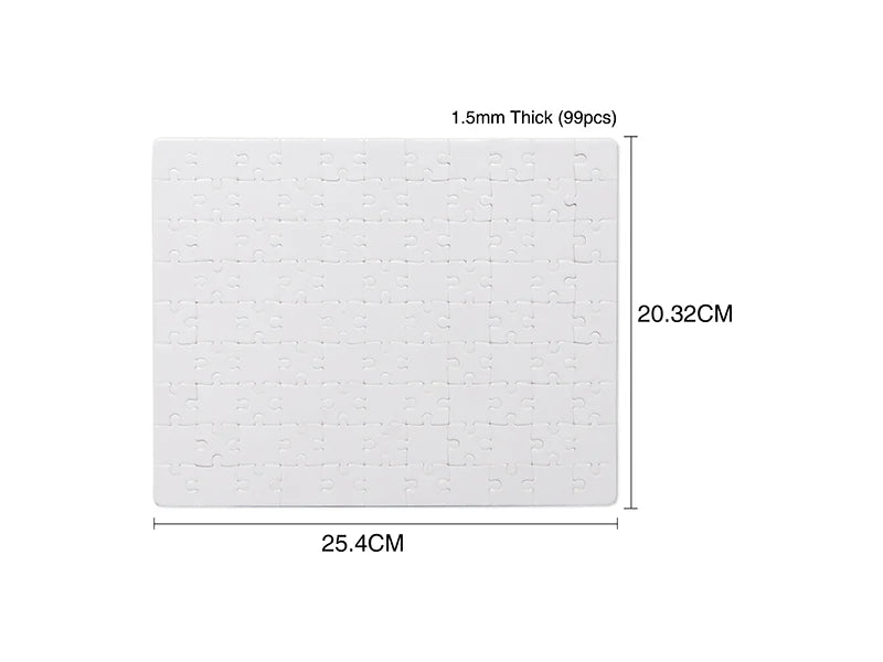 Sublimation Cardboard Puzzle (8" x 10" - 99pc)