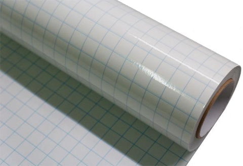 Poli-Tape - Transparent Transfer Tape With Grided Liner 25m Roll