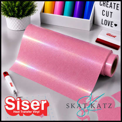 SISER DiamondDust® Heat Transfer Vinyl – Pink Salt