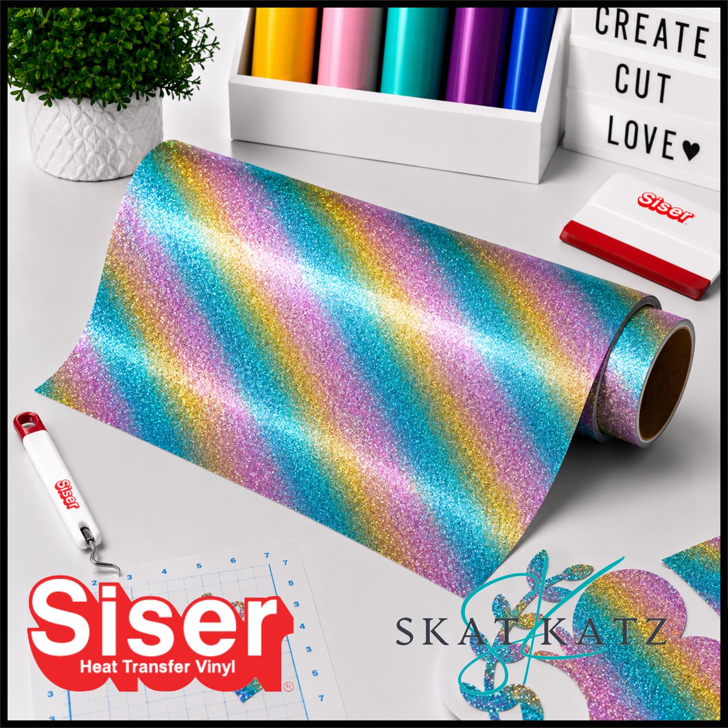 Siser® Heat Transfer Vinyl - Twinkle™ Rainbow