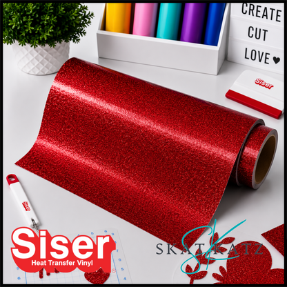 Siser® Heat Transfer Vinyl - Twinkle™ Red