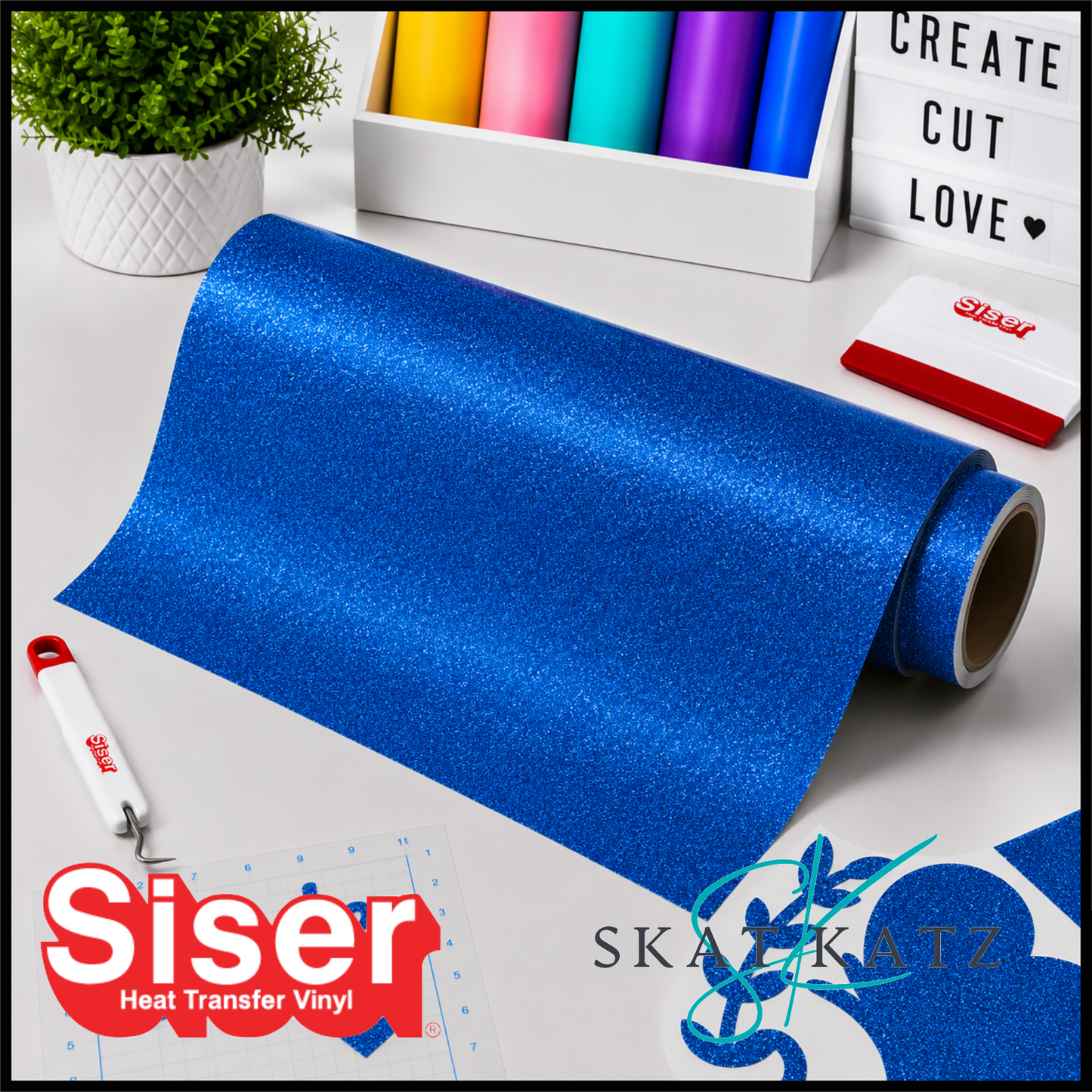 Siser® Heat Transfer Vinyl - Twinkle™ Royal Blue