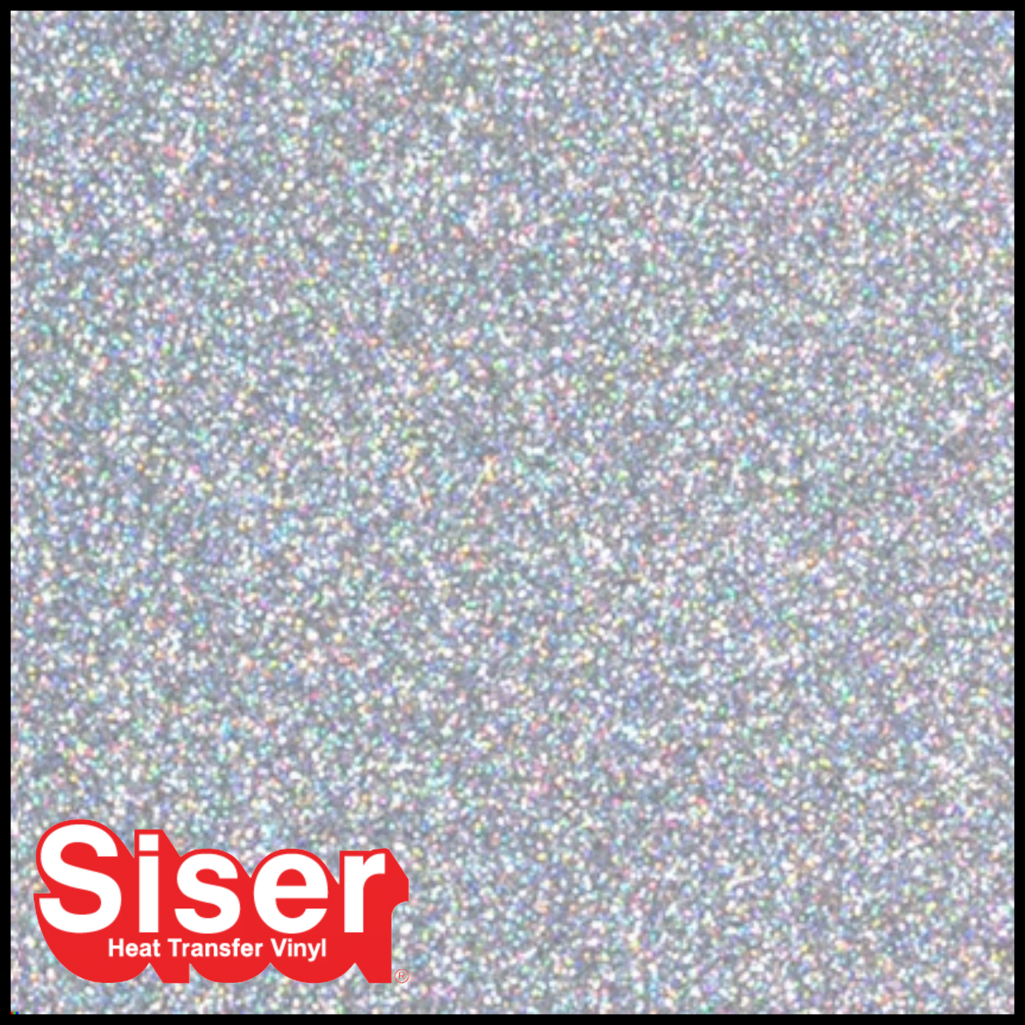 SISER® GLITTER Heat Transfer Vinyl - SILVER CONFETTI