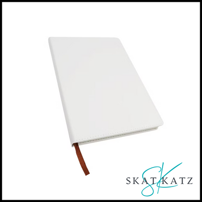 Sublimation A5 PU Leather Notebook - White