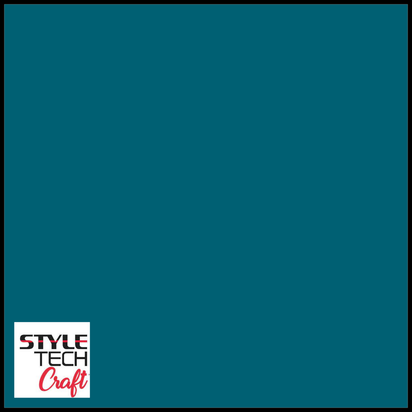 Styletech - Matte Removable Adhesive Vinyl - Bright Teal