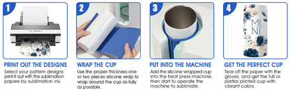 Silicone Tumbler Wraps - Compatible with Cricut™ mug press