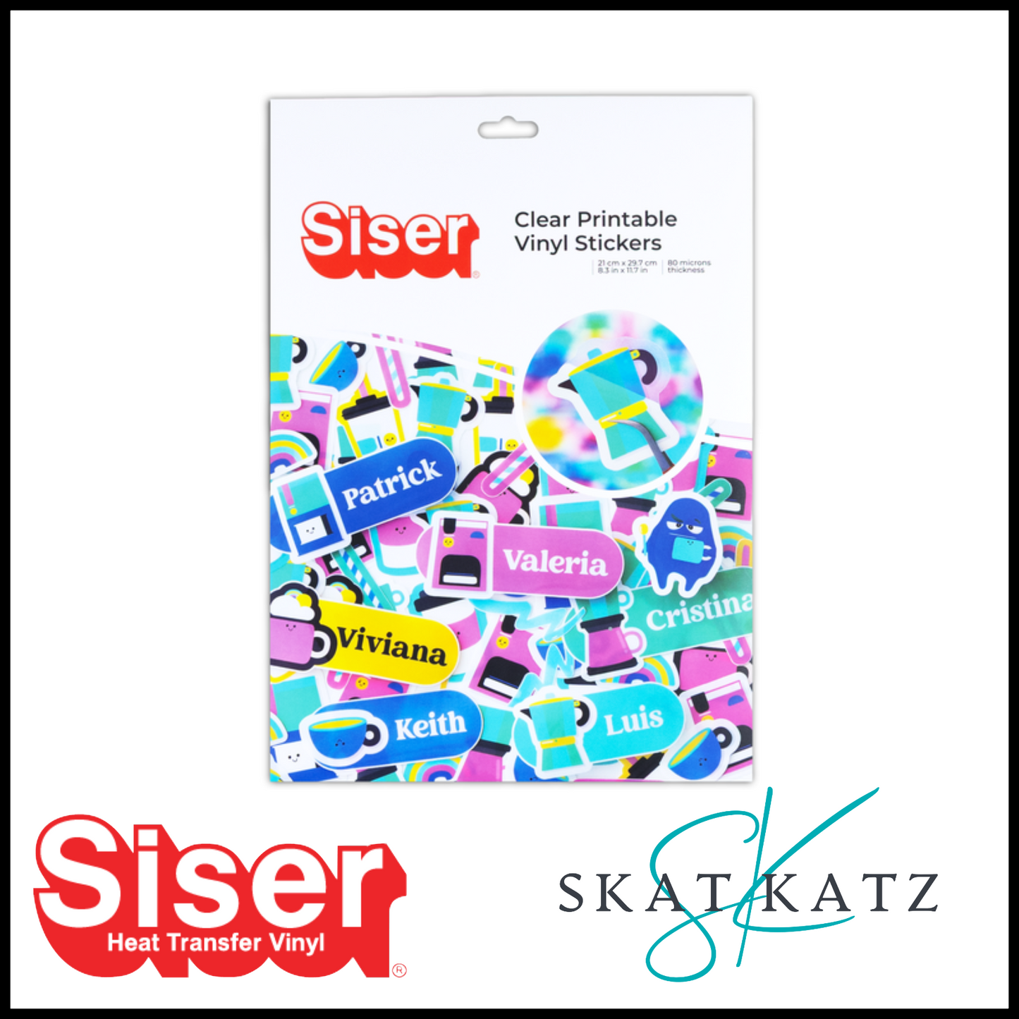 Siser™ - Clear Printable Vinyl Sticker Paper - A4 50pack