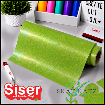 SISER DiamondDust® Heat Transfer Vinyl – Sour Apple