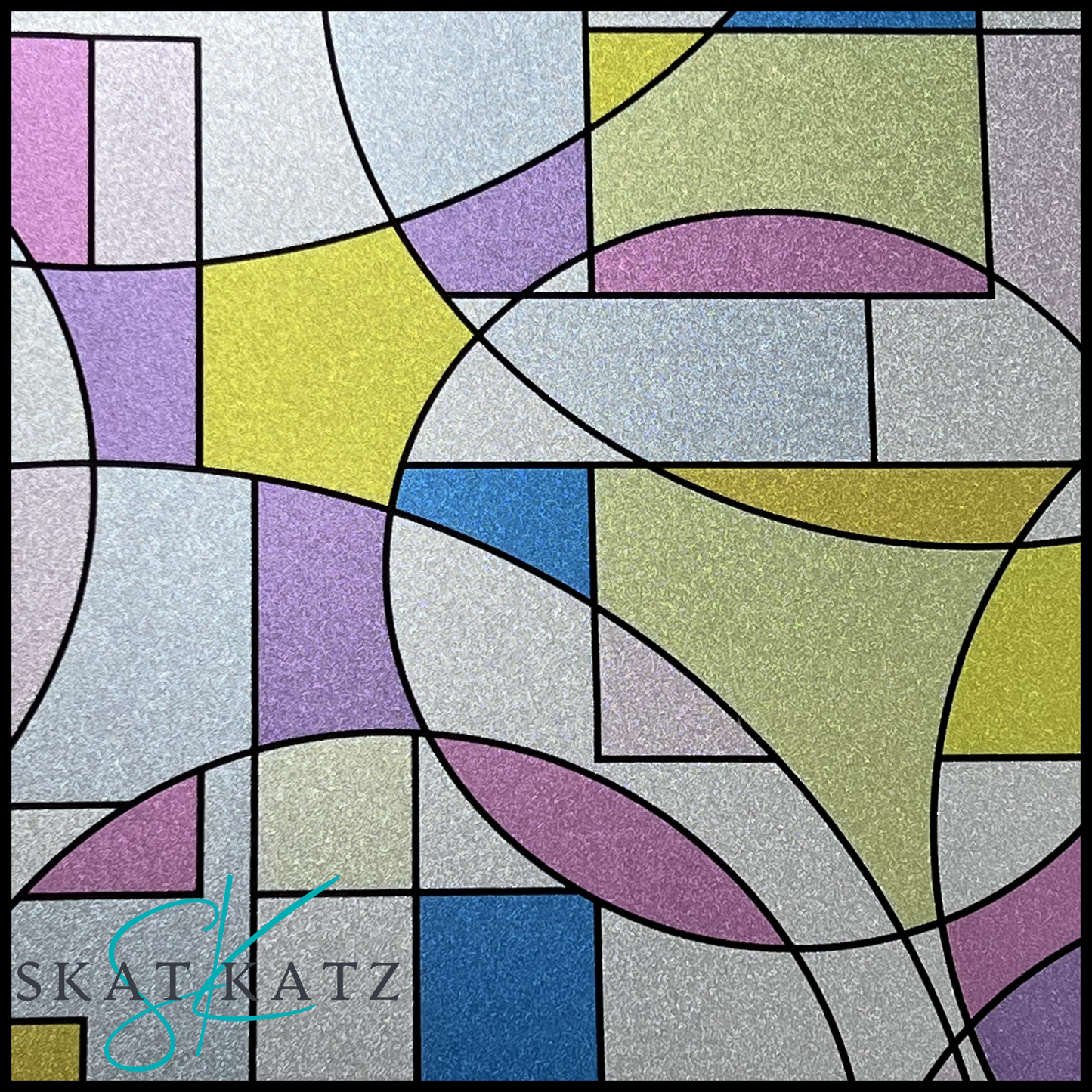 UltraKraft - Static Window Cling - Stained Glass
