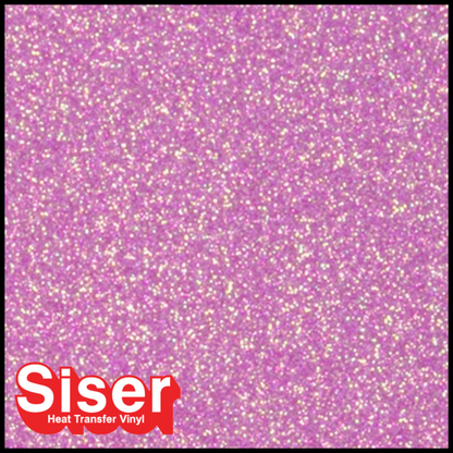 SISER® GLITTER Heat Transfer Vinyl - TRANSLUCENT LIGHT PINK