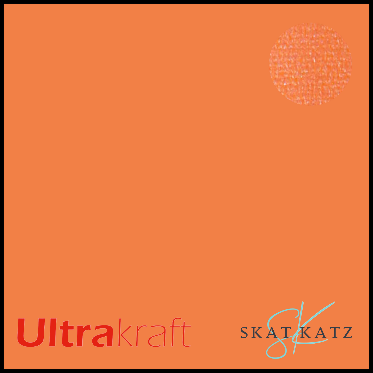UltraKraft Premium Pearlised Textured Cardstock - Tangerine Glow