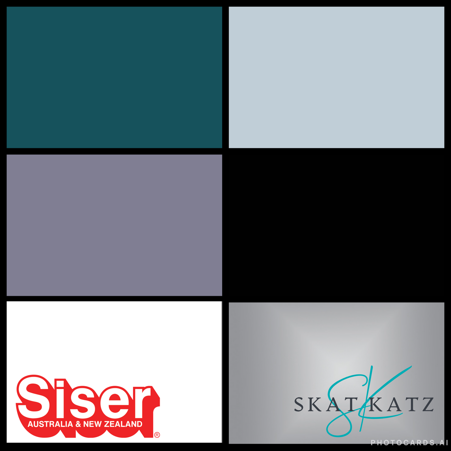 Siser Curated Colour Palette - Winter Tones